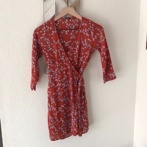 Lisakai floral print wrap top